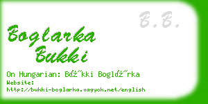 boglarka bukki business card